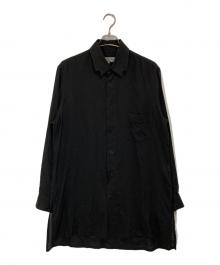 Yohji Yamamoto pour homme（ヨウジヤマモト プールオム）の古着「ロングシャツ/HX-B17-201」｜ブラック