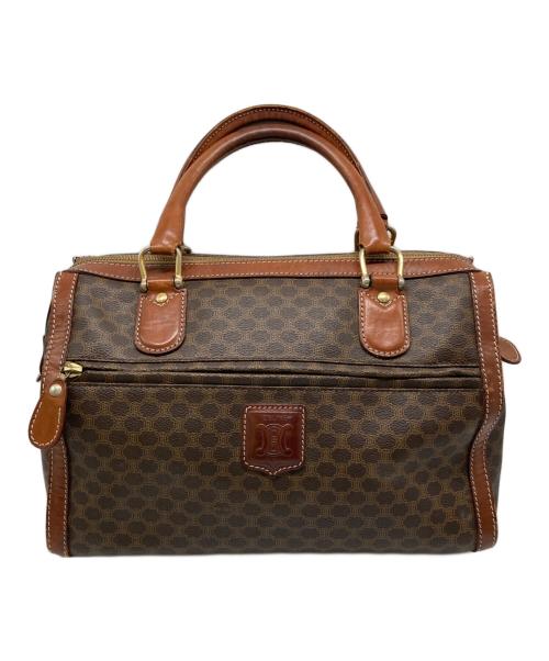 CELINE（セリーヌ）CELINE (セリーヌ) マカダムミニボストンバッグ ブラウンの古着・服飾アイテム