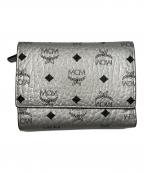 MCMエムシーエム）の古着「ヴィセトス3つ折り財布」｜シルバー