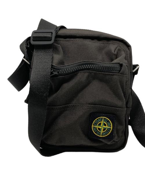STONE ISLAND（ストーンアイランド）STONE ISLAND (ストーンアイランド) コーデュラナイロンコンパスロゴクロスボディバッグ グレーの古着・服飾アイテム