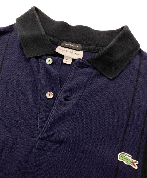 LACOSTE（ラコステ）LACOSTE (ラコステ) BEAUTY&YOUTH (ビューティーアンドユース) 別注鹿の子ポロシャツ ネイビー サイズ:Lの古着・服飾アイテム