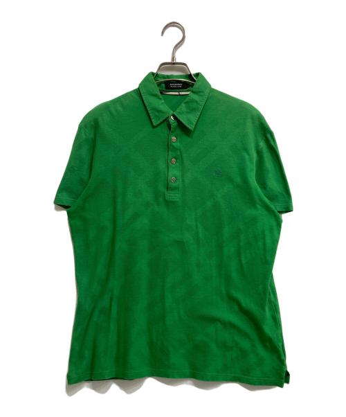 BURBERRY BLACK LABEL（バーバリーブラックレーベル）BURBERRY BLACK LABEL (バーバリーブラックレーベル) ポロシャツ グリーン サイズ:3の古着・服飾アイテム