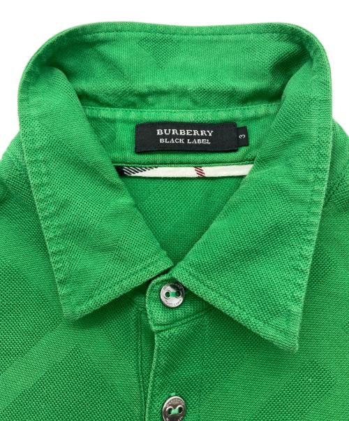 BURBERRY BLACK LABEL（バーバリーブラックレーベル）BURBERRY BLACK LABEL (バーバリーブラックレーベル) ポロシャツ グリーン サイズ:3の古着・服飾アイテム