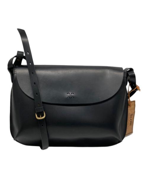 SLOW（スロウ）SLOW (スロウ) カウレザーショルダーバッグ ブラックの古着・服飾アイテム