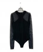 GIVENCHYジバンシィ）の古着「Black Stretch Viscose Bodysuit」｜ブラック