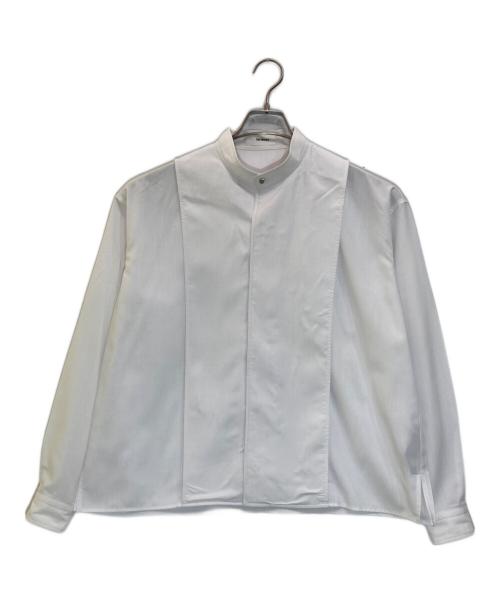 THE RERACS（ザ リラクス）THE RERACS (ザ リラクス) バンドカラータキシードブラウス ホワイト サイズ:38の古着・服飾アイテム