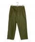 CIOTA（シオタ）の古着「スビンコットンバックサテンベイカーパンツ」｜オリーブ