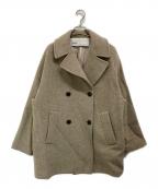 ticcaティッカ）の古着「ショートPコート」｜ベージュ