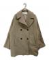 ticca（ティッカ）の古着「ショートPコート」｜ベージュ