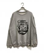 CALEEキャリー）の古着「PEANUTS L/S SWEAT」｜グレー