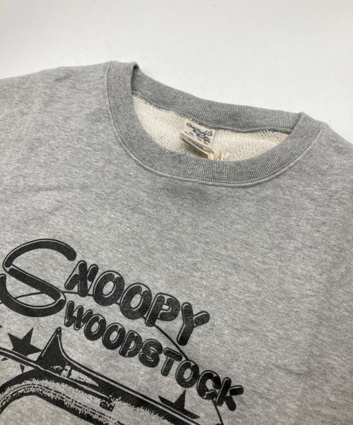 CALEE（キャリー）CALEE (キャリー) PEANUTS L/S SWEAT グレー サイズ:XLの古着・服飾アイテム