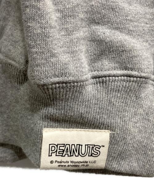 CALEE（キャリー）CALEE (キャリー) PEANUTS L/S SWEAT グレー サイズ:XLの古着・服飾アイテム