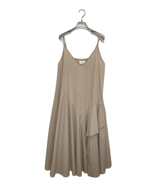 DEAR DANSKIN（ディア ダンスキン）DEAR DANSKIN (ディア ダンスキン) DRAPED ONE PIECE ベージュ サイズ:Lの古着・服飾アイテム