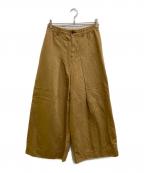 45Rフォーティファイブ・アール）の古着「コットンリネンワイドパンツ」｜ブラウン