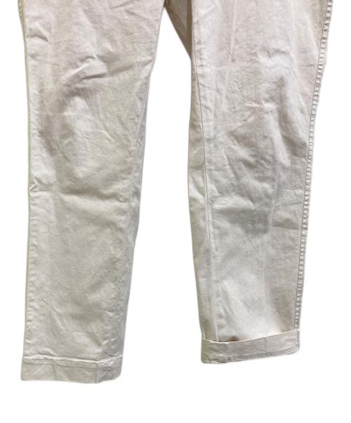 45R（フォーティファイブ・アール）45R (フォーティファイブ・アール) コットンリネンスリムパンツ ベージュ サイズ:3の古着・服飾アイテム