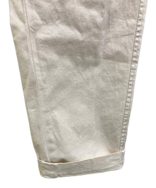 45R（フォーティファイブ・アール）45R (フォーティファイブ・アール) コットンリネンスリムパンツ ベージュ サイズ:3の古着・服飾アイテム