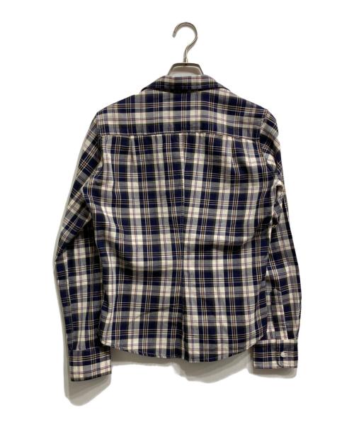 Frank&Eileen（フランクアンドアイリーン）Frank&Eileen (フランクアンドアイリーン) チェックスキッパーシャツ ネイビー サイズ:XSの古着・服飾アイテム