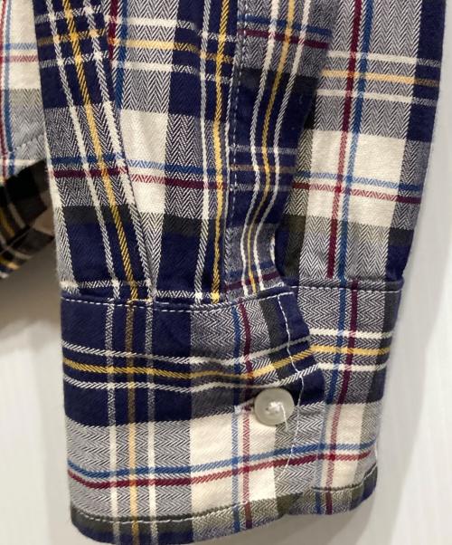 Frank&Eileen（フランクアンドアイリーン）Frank&Eileen (フランクアンドアイリーン) チェックスキッパーシャツ ネイビー サイズ:XSの古着・服飾アイテム