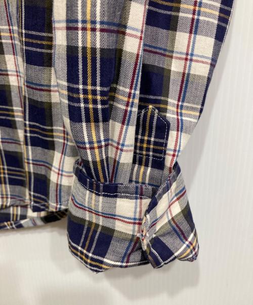 Frank&Eileen（フランクアンドアイリーン）Frank&Eileen (フランクアンドアイリーン) チェックスキッパーシャツ ネイビー サイズ:XSの古着・服飾アイテム