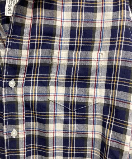 Frank&Eileen（フランクアンドアイリーン）Frank&Eileen (フランクアンドアイリーン) チェックスキッパーシャツ ネイビー サイズ:XSの古着・服飾アイテム