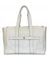 FUJI TAKA (フジ タカ) Alta Leather Tote Bag With Flap ホワイト：30000円