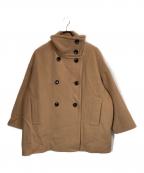 Nobleノーブル）の古着「スタンドカラーオーバーコート」｜ベージュ