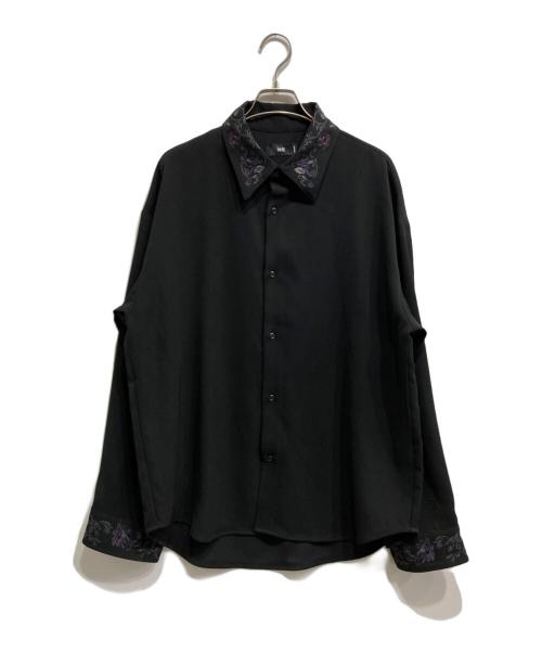 HARE（ハレ）HARE (ハレ) トロミシシュウシャツ ブラック サイズ:Mの古着・服飾アイテム