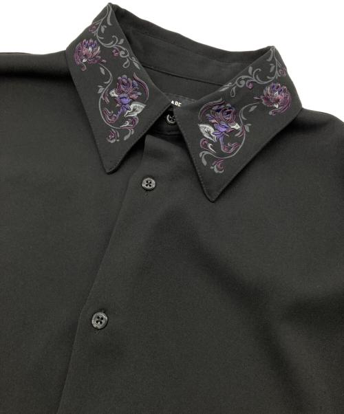 HARE（ハレ）HARE (ハレ) トロミシシュウシャツ ブラック サイズ:Mの古着・服飾アイテム