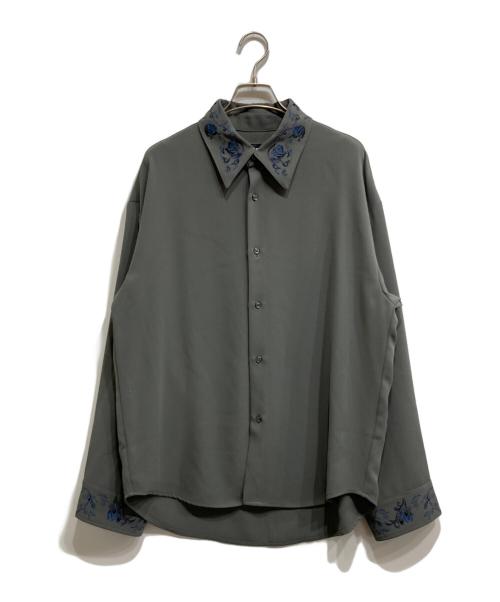 HARE（ハレ）HARE (ハレ) トロミシシュウシャツ グレー サイズ:Ｓの古着・服飾アイテム