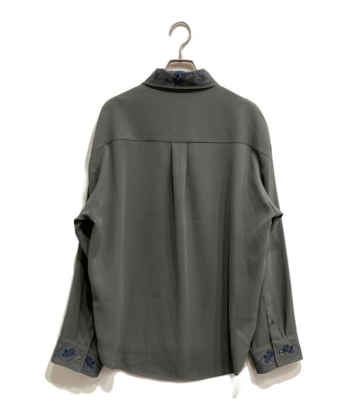 HARE（ハレ）HARE (ハレ) トロミシシュウシャツ グレー サイズ:Ｓの古着・服飾アイテム