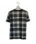 BLACK LABEL CRESTBRIDGE (ブラックレーベル クレストブリッジ) チェック柄Tシャツ グレー サイズ:L：3500円