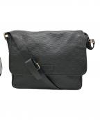 GUCCIグッチ）の古着「グッチシマ メッセンジャーバッグ」｜ブラック