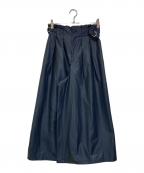 MACPHEEマカフィー）の古着「クリスピータフタ タックワイドパンツ」｜ネイビー