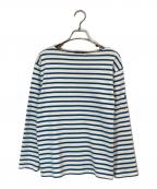 SAINT JAMESセントジェームス）の古着「ウェッソン カットソー 25」｜ホワイト×ブルー