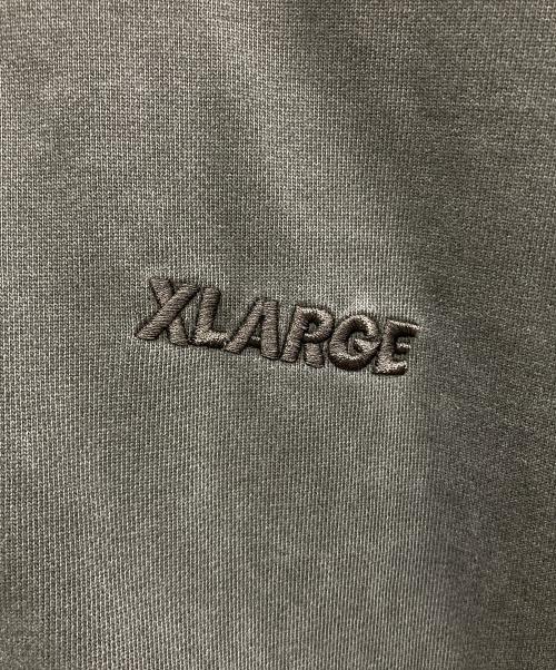 X-LARGE（エクストララージ）X-LARGE (エクストララージ) PIGMENT DYED WORK ZIP HOODED グレー サイズ:Mの古着・服飾アイテム