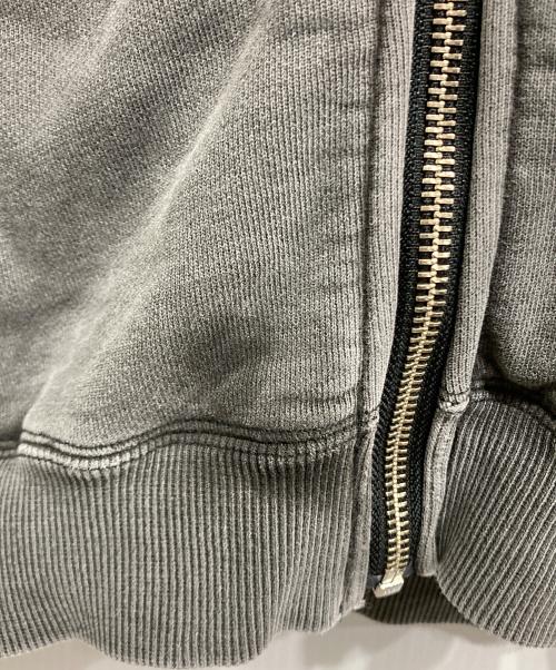 X-LARGE（エクストララージ）X-LARGE (エクストララージ) PIGMENT DYED WORK ZIP HOODED グレー サイズ:Mの古着・服飾アイテム