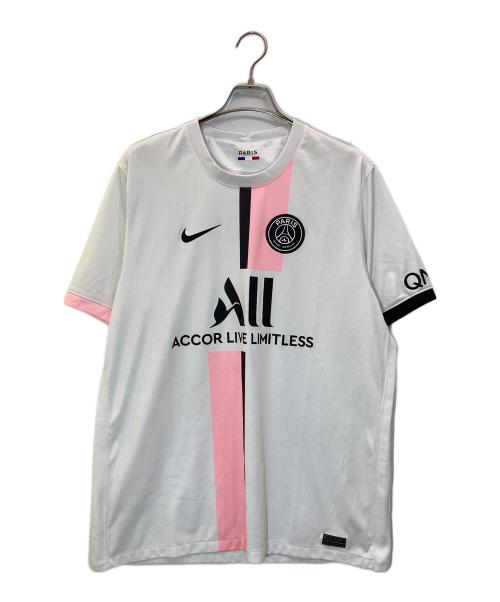 NIKE（ナイキ）NIKE (ナイキ) ユニフォームTシャツ ホワイト×ピンク サイズ:XLの古着・服飾アイテム