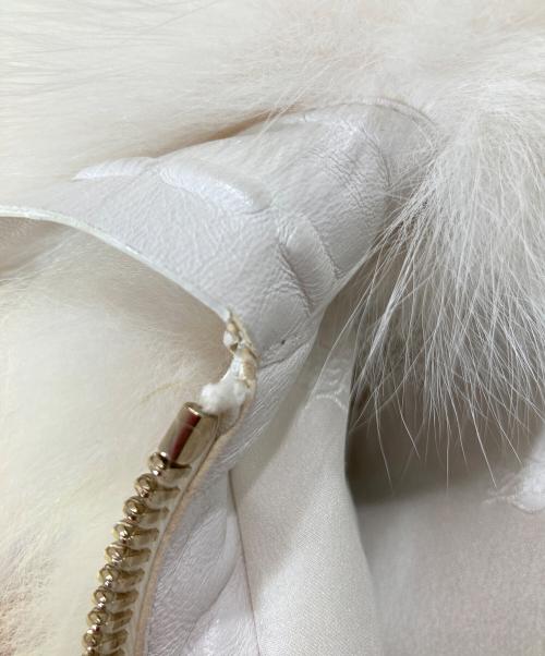 FENDI（フェンディ）FENDI (フェンディ) フォックスファージャケット ホワイト サイズ:38の古着・服飾アイテム