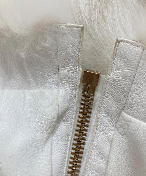 FENDI（フェンディ）FENDI (フェンディ) フォックスファージャケット ホワイト サイズ:38の古着・服飾アイテム