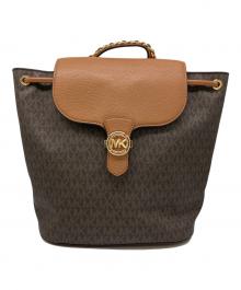 MICHAEL KORS（マイケル・コース）の古着「シグネチャーバックパック」｜ブラウン