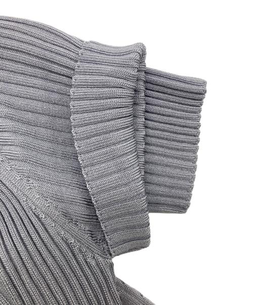 anuans（アニュアンス）anuans (アニュアンス) アシメネックストレートニットワンピース ブルー サイズ:FREEの古着・服飾アイテム