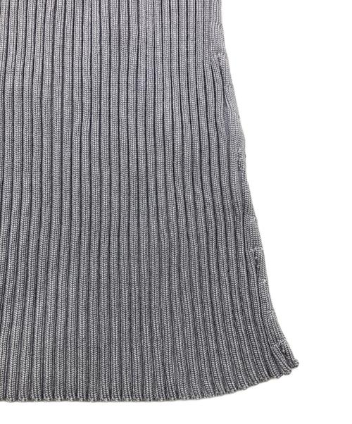 anuans（アニュアンス）anuans (アニュアンス) アシメネックストレートニットワンピース ブルー サイズ:FREEの古着・服飾アイテム