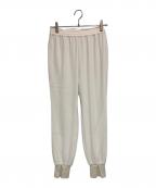 Col Pierrotコルピエロ）の古着「ジョーゼットスソリブパンツ」｜ベージュ
