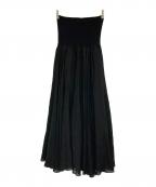 AK+1×Demi-Luxe Beamsエーケーワン×デミルクス ビームス）の古着「リネン マキシスカート」｜ブラック