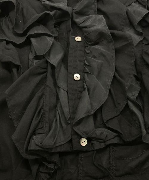 JOURNAL STANDARD（ジャーナルスタンダード）JOURNAL STANDARD (ジャーナルスタンダード) KIARIS vintage＆closet オールフリルブラウス ブラック サイズ:-の古着・服飾アイテム