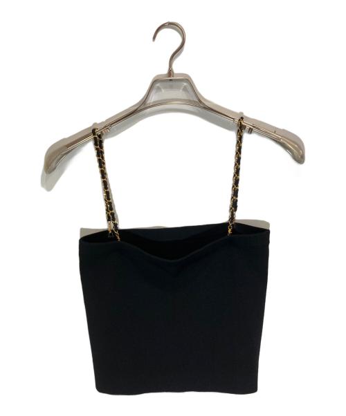 DEUXIEME CLASSE（ドゥーズィエム クラス）Deuxieme Classe (ドゥーズィエム クラス) チェーン キャミソール ブラック サイズ:-の古着・服飾アイテム