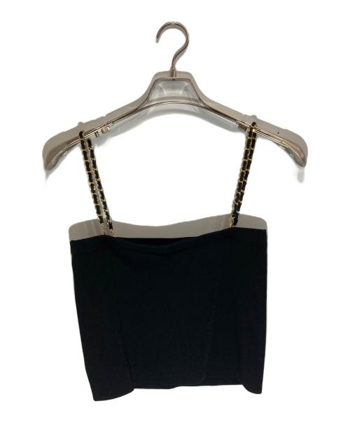 DEUXIEME CLASSE（ドゥーズィエム クラス）Deuxieme Classe (ドゥーズィエム クラス) チェーン キャミソール ブラック サイズ:-の古着・服飾アイテム