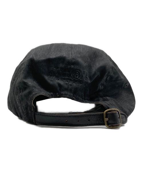 SUPREME（シュプリーム）Supreme (シュプリーム) MM6 Maison Margiela (エムエムシックスメゾンマルジェラ) Painted Camp Cap ブラックの古着・服飾アイテム