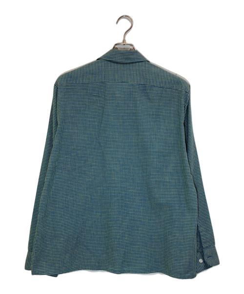 VAN HEUSEN（ヴァンヒューセン/バンヒューゼン）VAN HEUSEN (ヴァンヒューセン/バンヒューゼン) ヴィンテージチェックシャツ グリーン サイズ:Mの古着・服飾アイテム