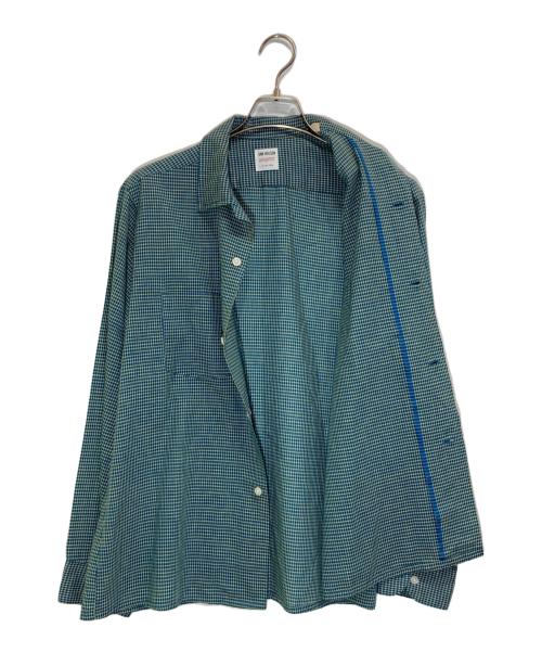 VAN HEUSEN（ヴァンヒューセン/バンヒューゼン）VAN HEUSEN (ヴァンヒューセン/バンヒューゼン) ヴィンテージチェックシャツ グリーン サイズ:Mの古着・服飾アイテム